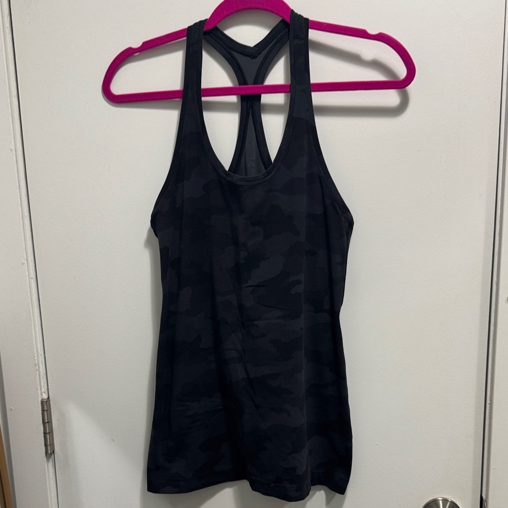 Black Camouflage Women's Workout Tank